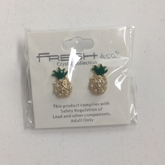 Pineapple Stud Earrings - Picture 1 of 4